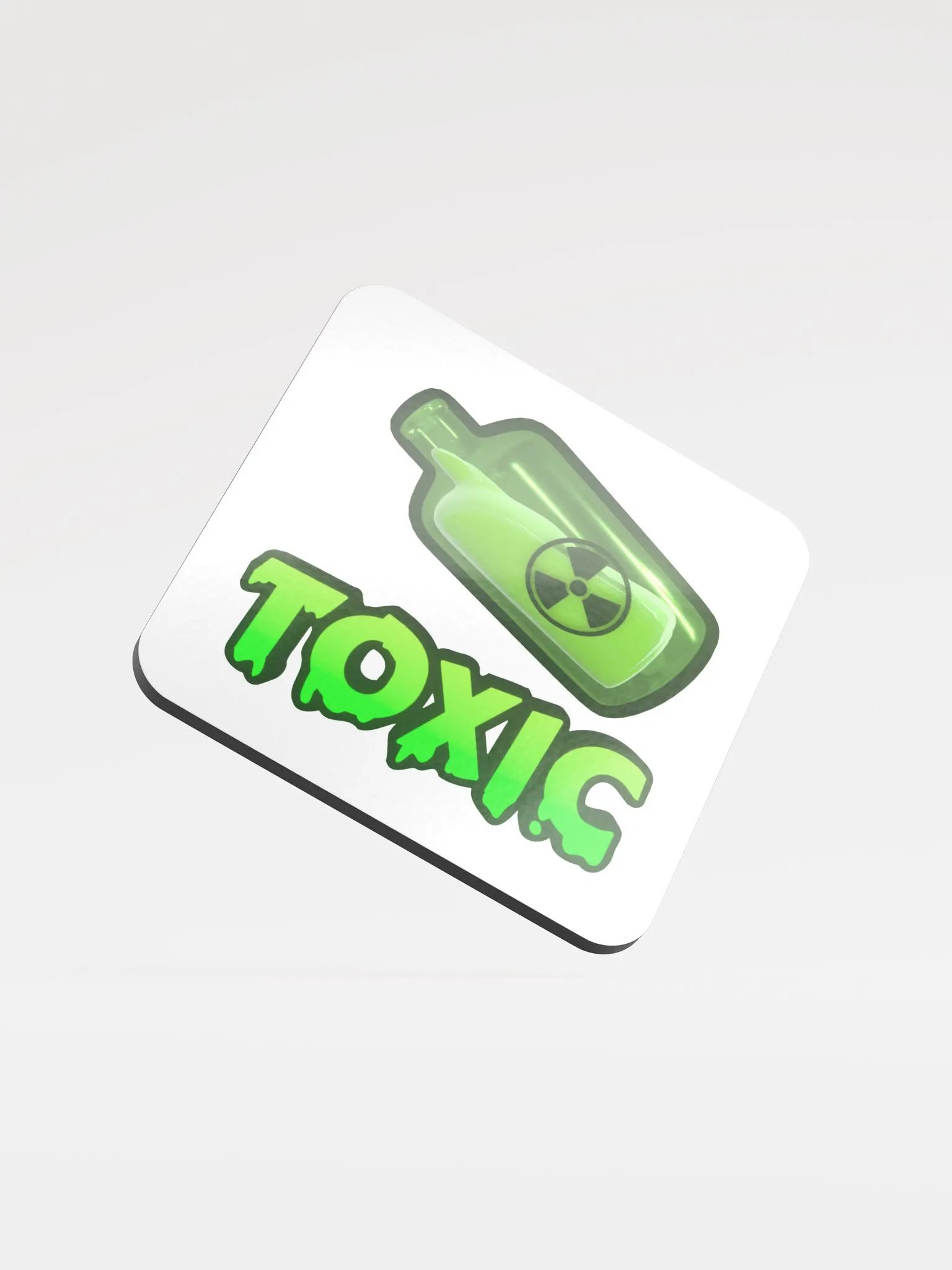 Glowing Toxicity Cork Coaster product image (1)