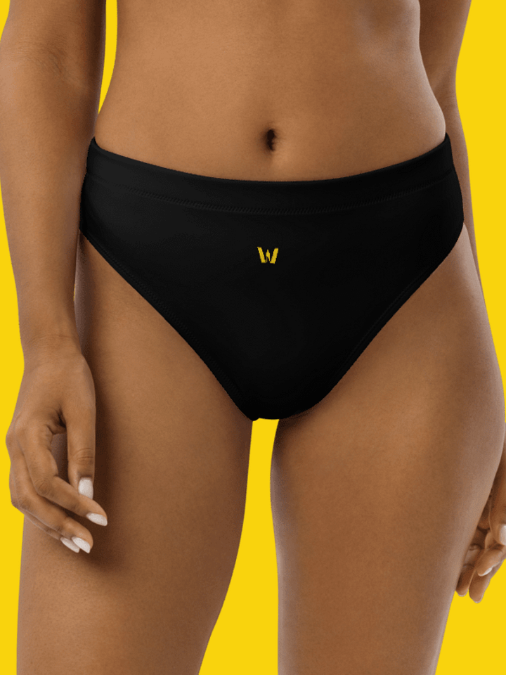 All-Over Print Recycled High Waisted Bikini Bottom | WIL Style product image (1)