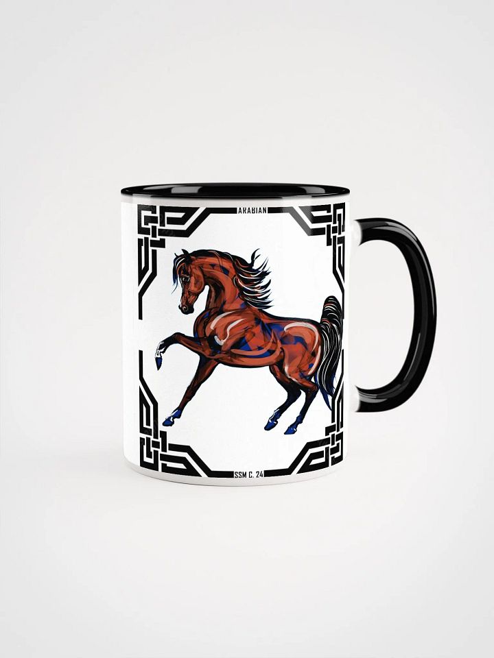 Bay Arabian Stallion Ceramic Mug product image (6)