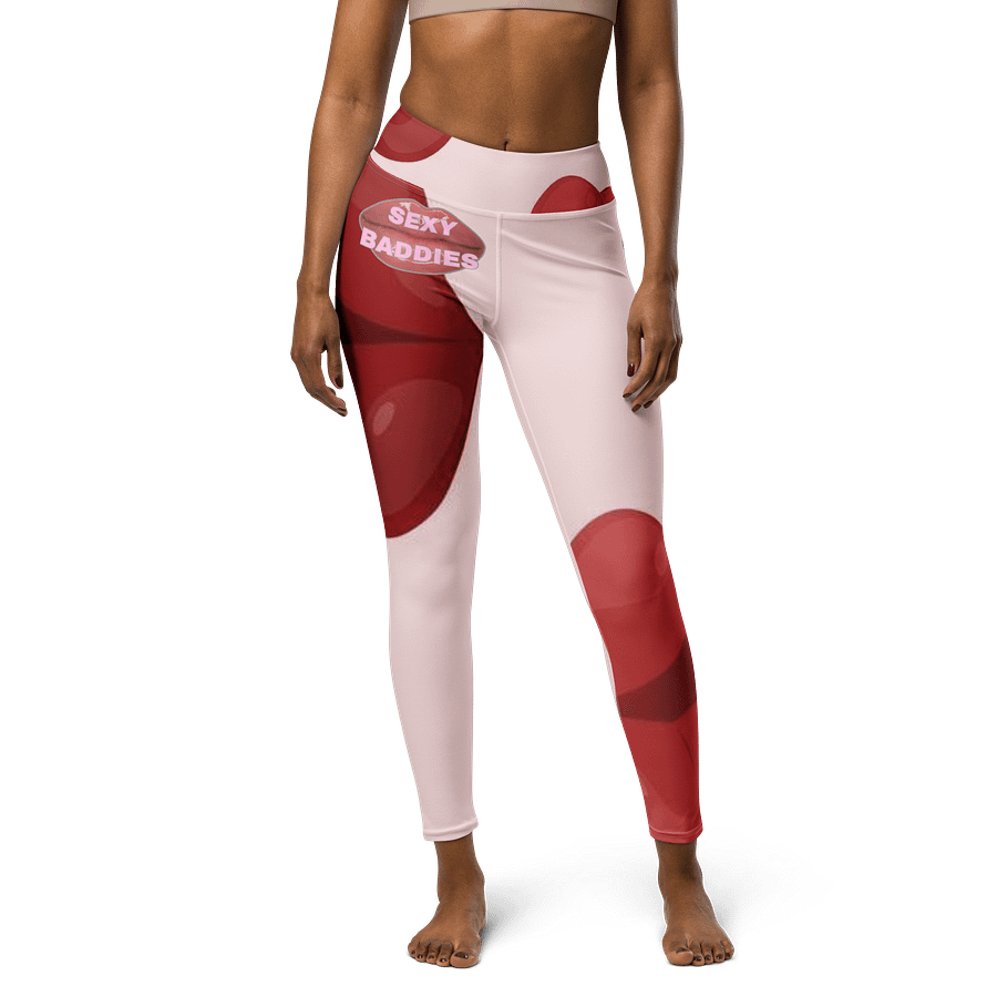 Glossy SexyBaddies Lips Sun-Kissed Yoga Leggings Women product image (1)