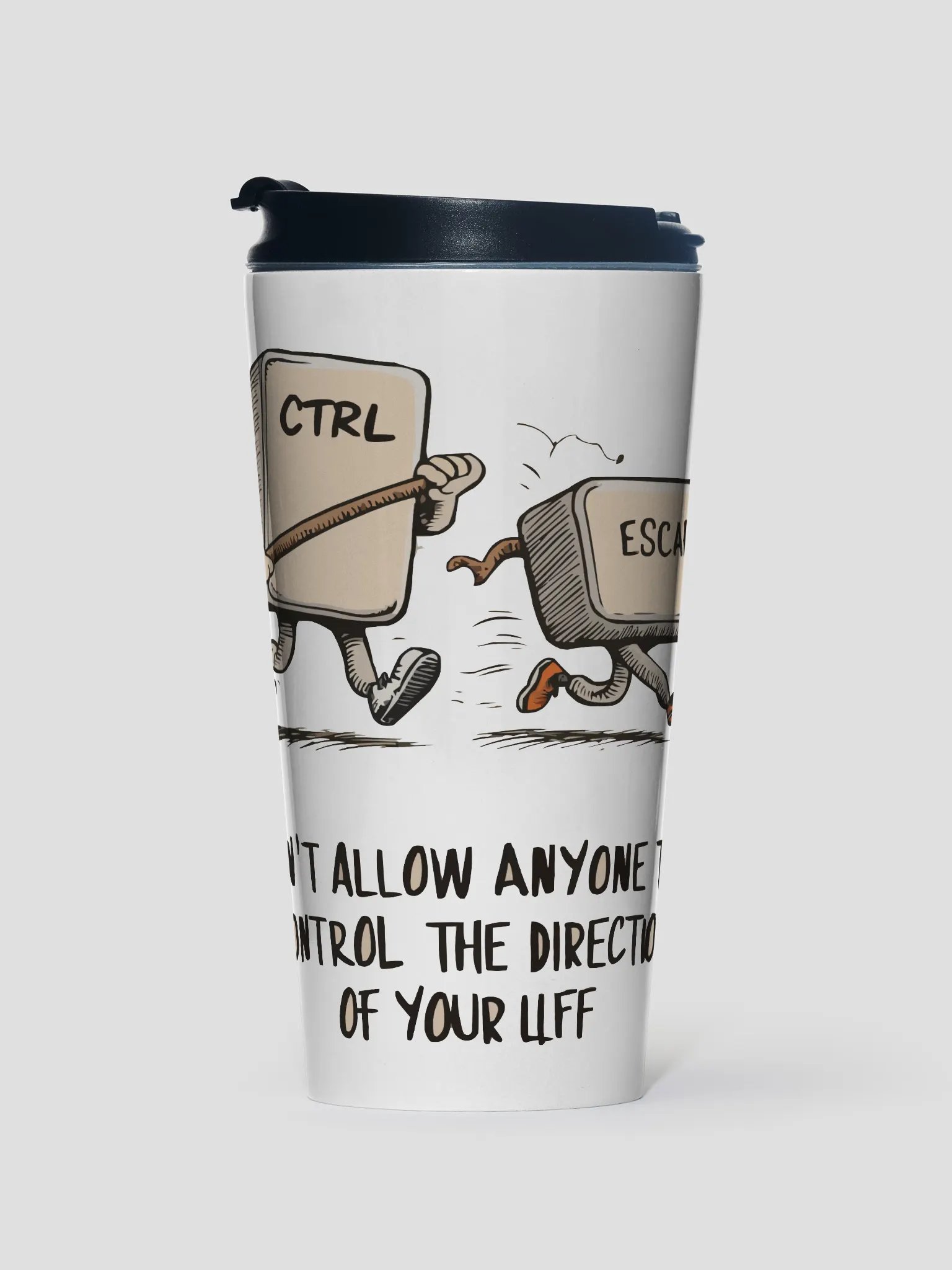 Escape Control Stainless Steel Travel Mug product image (1)