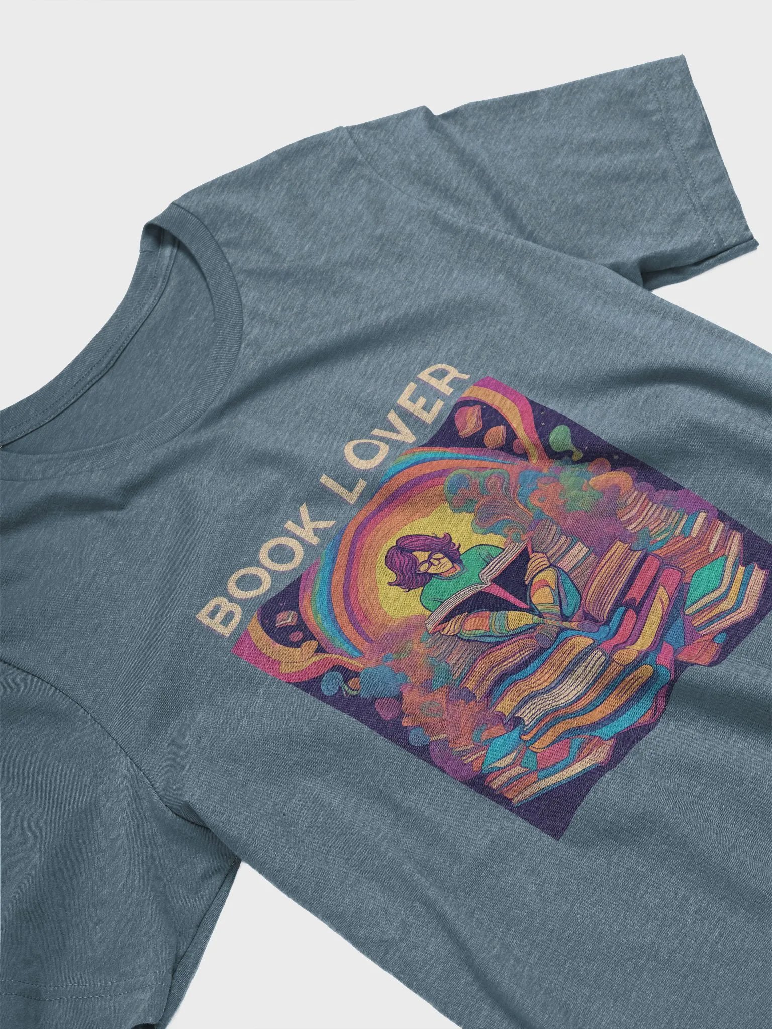 Psychedelic Book Lover supersoft T-shirt product image (3)