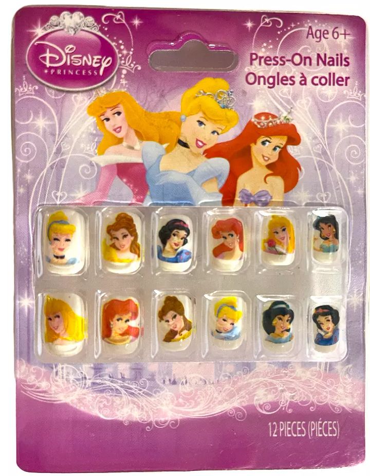 TWO 12pks Disney Princess Press-On Nails Artificial False Nails Set Girls 10z product image (2)