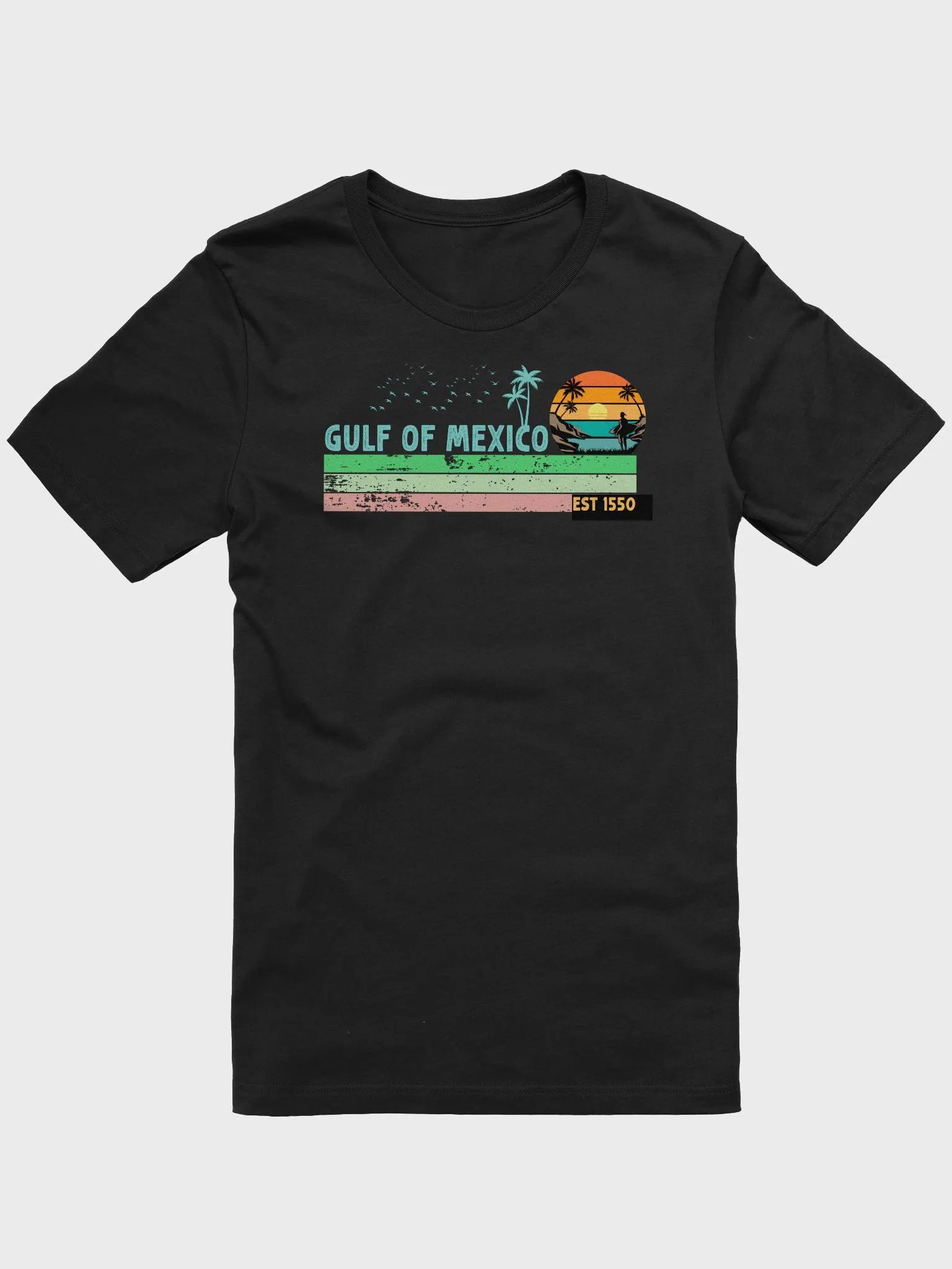 Gulf of Mexico T-Shirt | Beach Lover Shirt | Holiday Tee | Retro Vintage Beach T-Shirt product image (1)