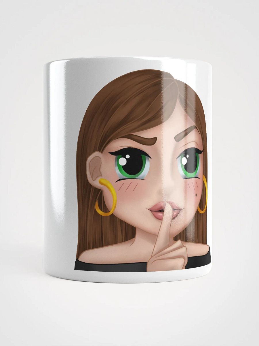 LitGirl Shush Emote White Mug product image (5)
