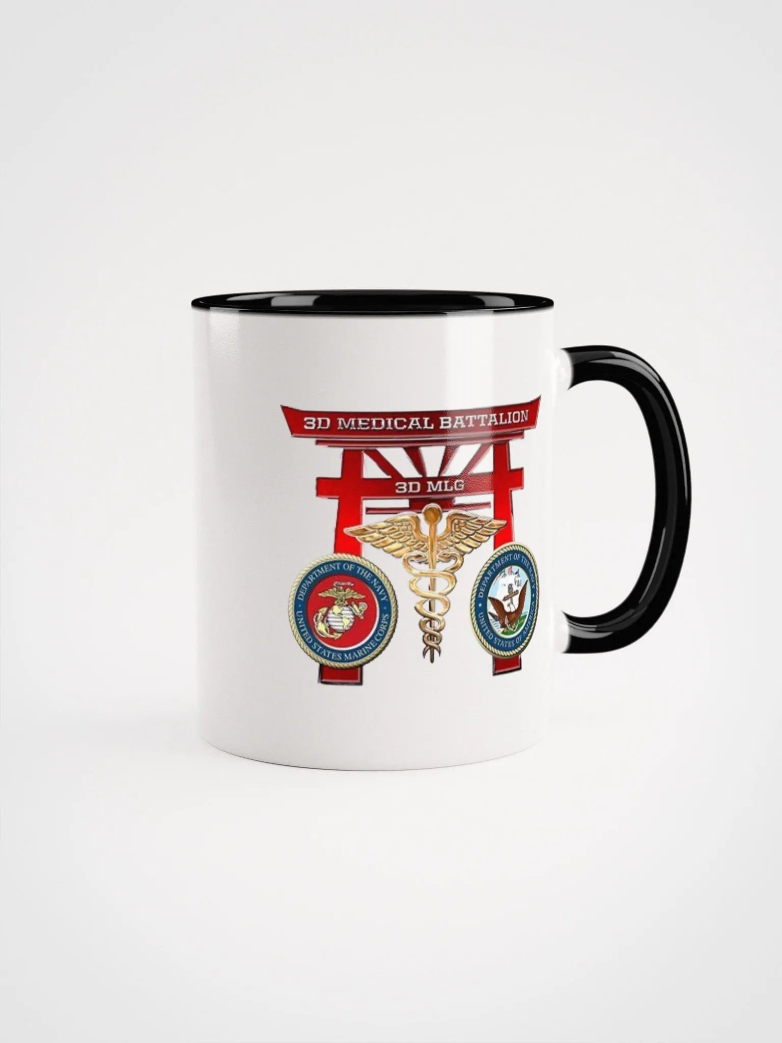 3rd Medical Battalion: Coffee Cup White Exterior/Black Interior product image (1)