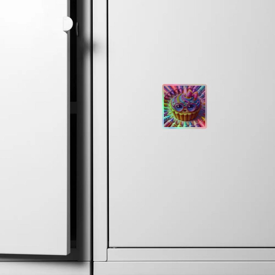 Whimsical Cupcake Holographic Sticker Set product image (4)