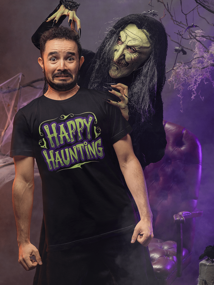 The Happy Haunting Greeting Tee product image (2)