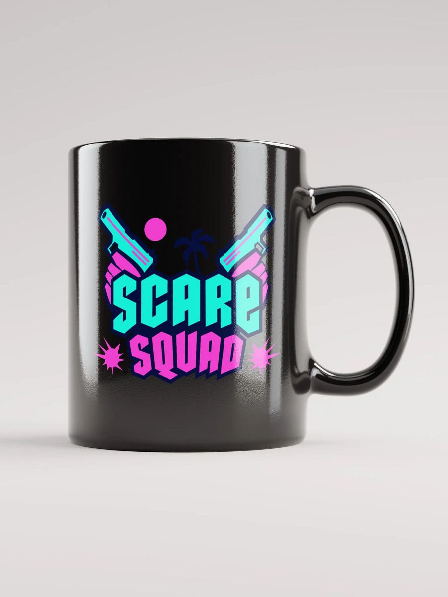 SCARE SQUAD GLOSSY BLACK MUG product image (1)