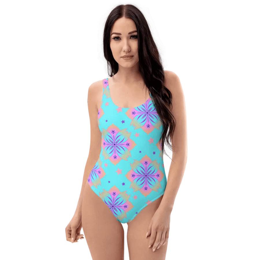 Pretty Pastel Bow Pattern Swimsuit product image (6)
