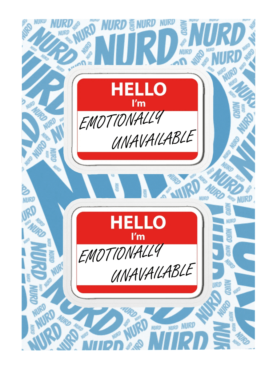 Emotionally Unavailable Sticker Pair product image (3)