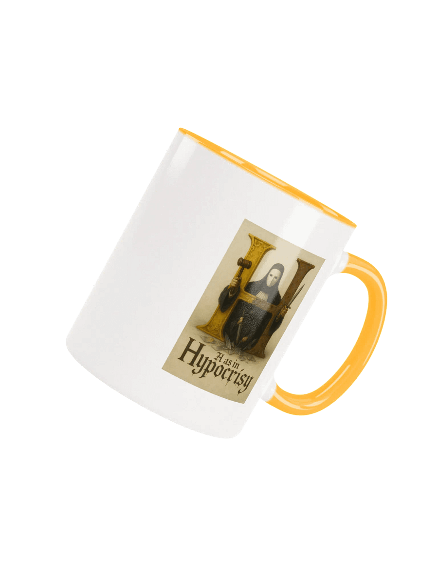 H as in hypocrisy double-sided mug product image (4)