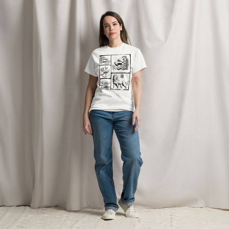 Lion versus Griffin Eternal Fight, White T-shirt product image (3)
