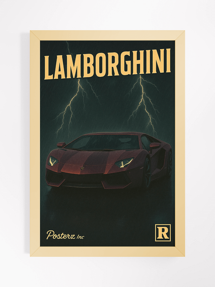 Lambo Thunder Cinematic Speed Poster product image (2)