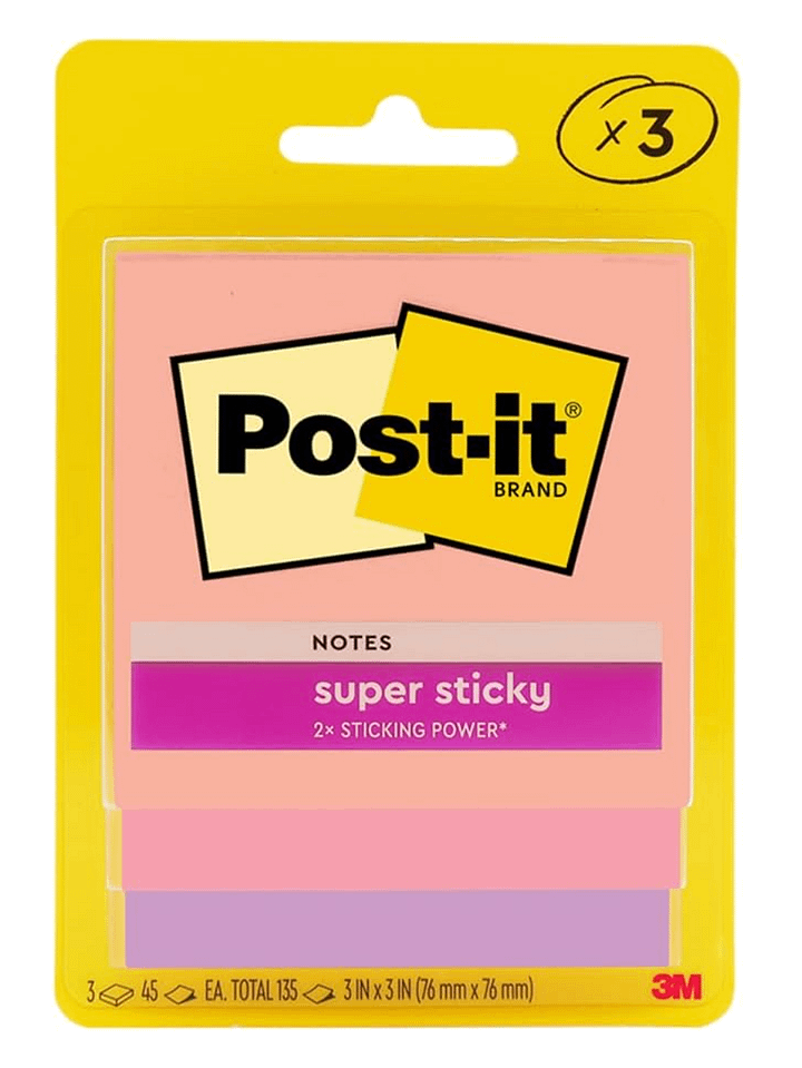 Post-It 3 Pack Sticky Notes product image (1)