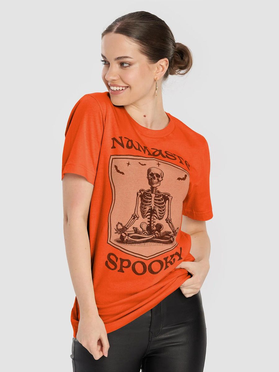 Namaste Spooky Halloween Skeleton Funny Yoga Shirt product image (37)