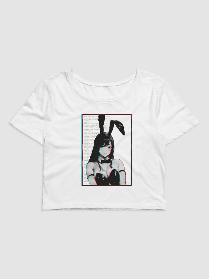 Panic Glitchy Bunny Girl Crop Top product image (1)