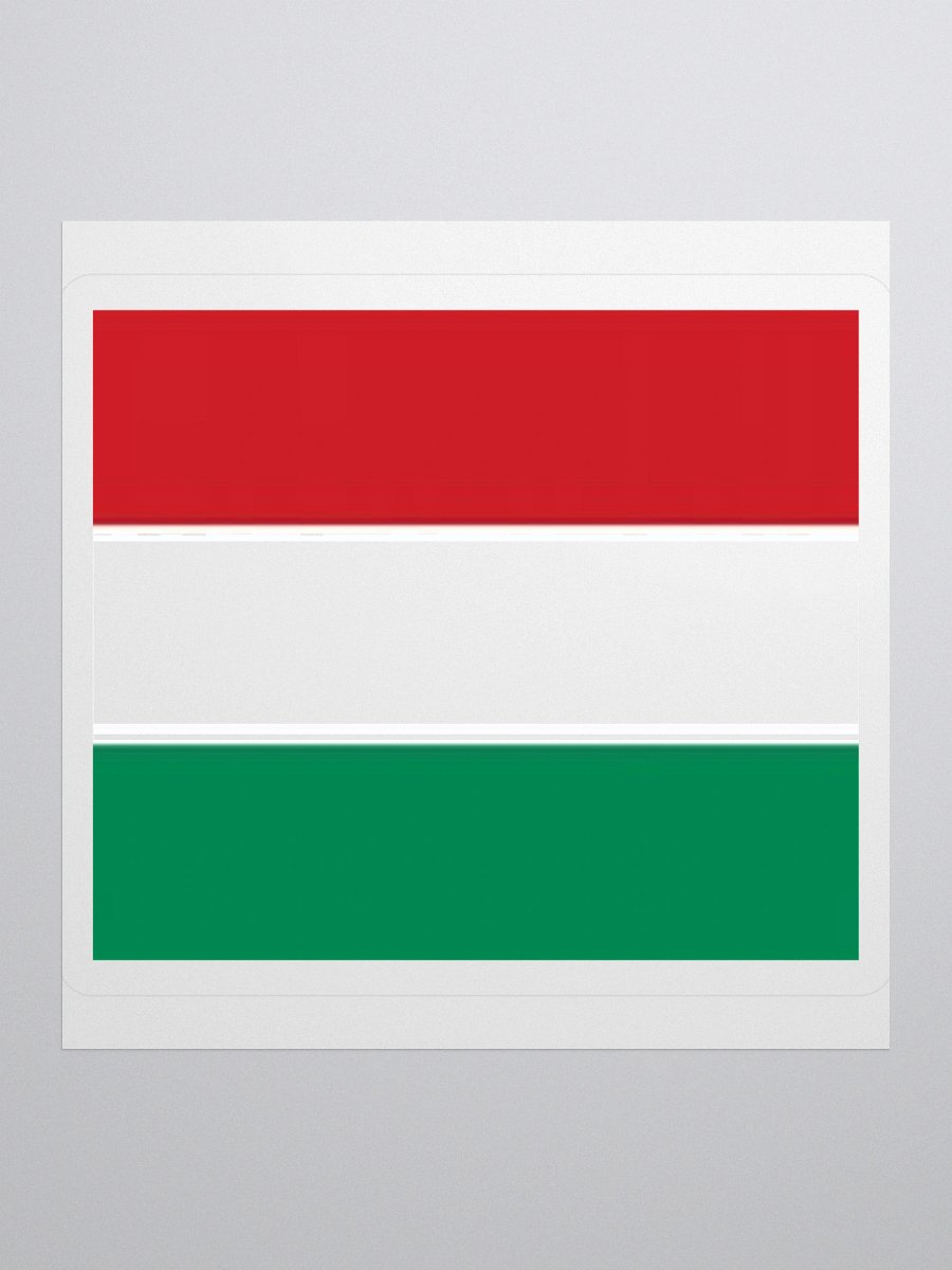 Hungary Flag Sticker | Red White Green Design | Durable Vinyl | 3 Sizes product image (2)