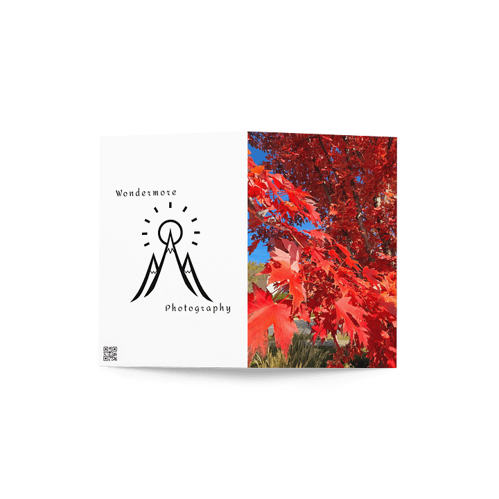 Crimson Leafs Greeting Card (blank) product image (2)