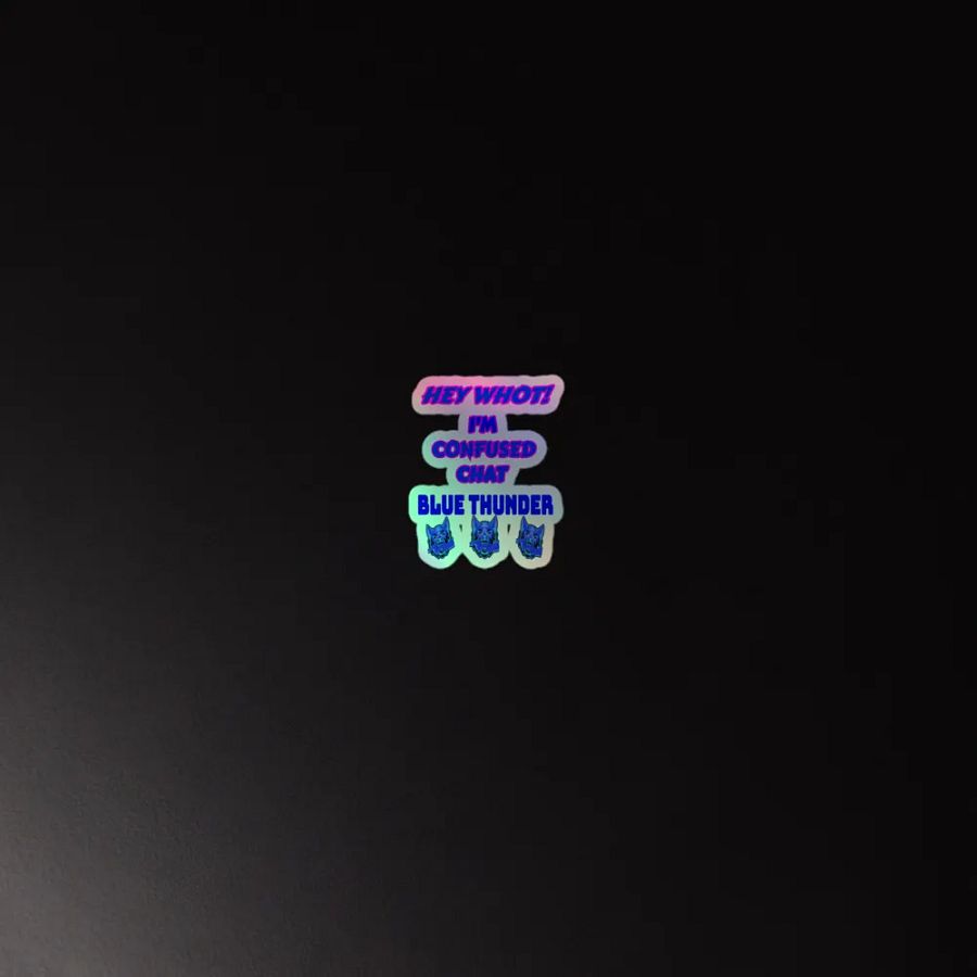 Blue Thunder Digital Glitch Cybernetic Sticker Pack product image (2)