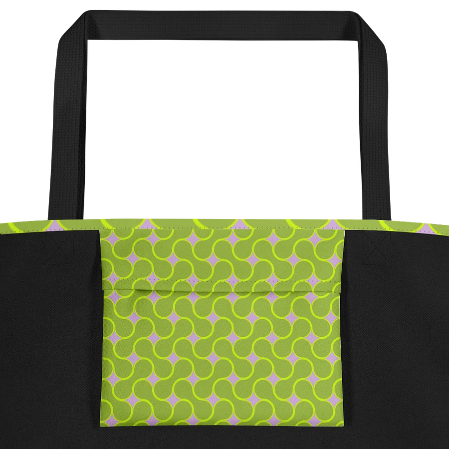 Lime Green Metaball Pattern All Over Print Tote product image (4)