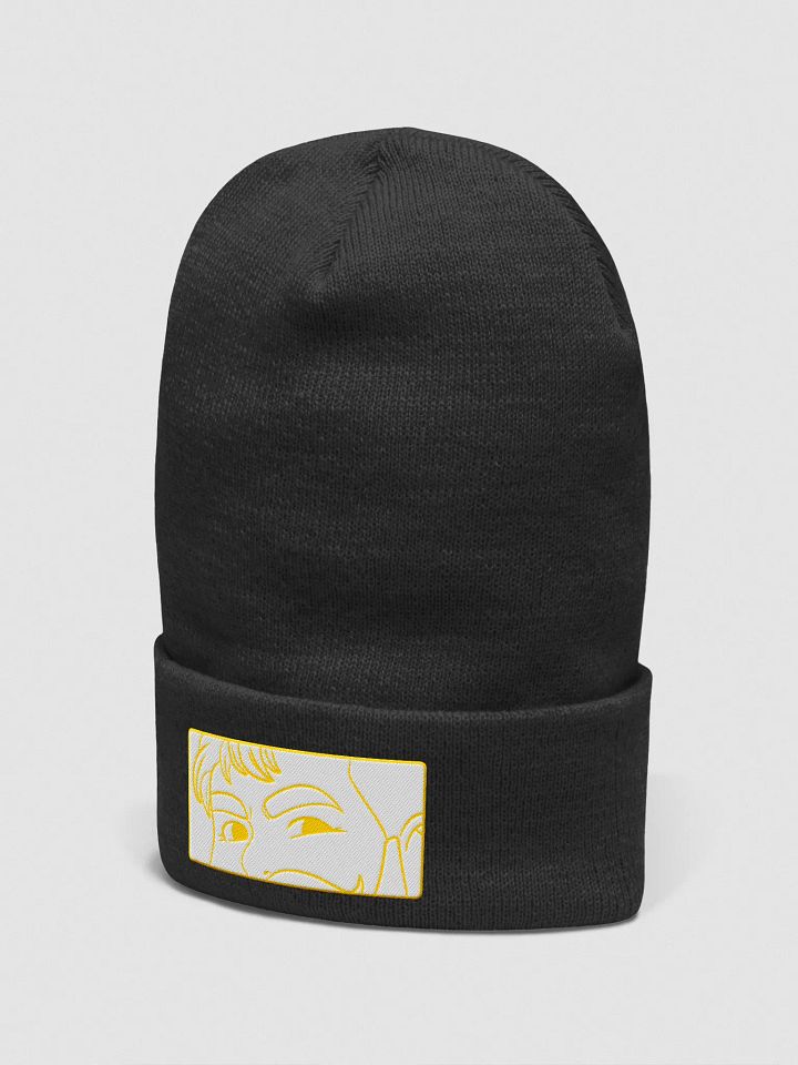 Bear Stare Beanie - Yellow Outline product image (14)