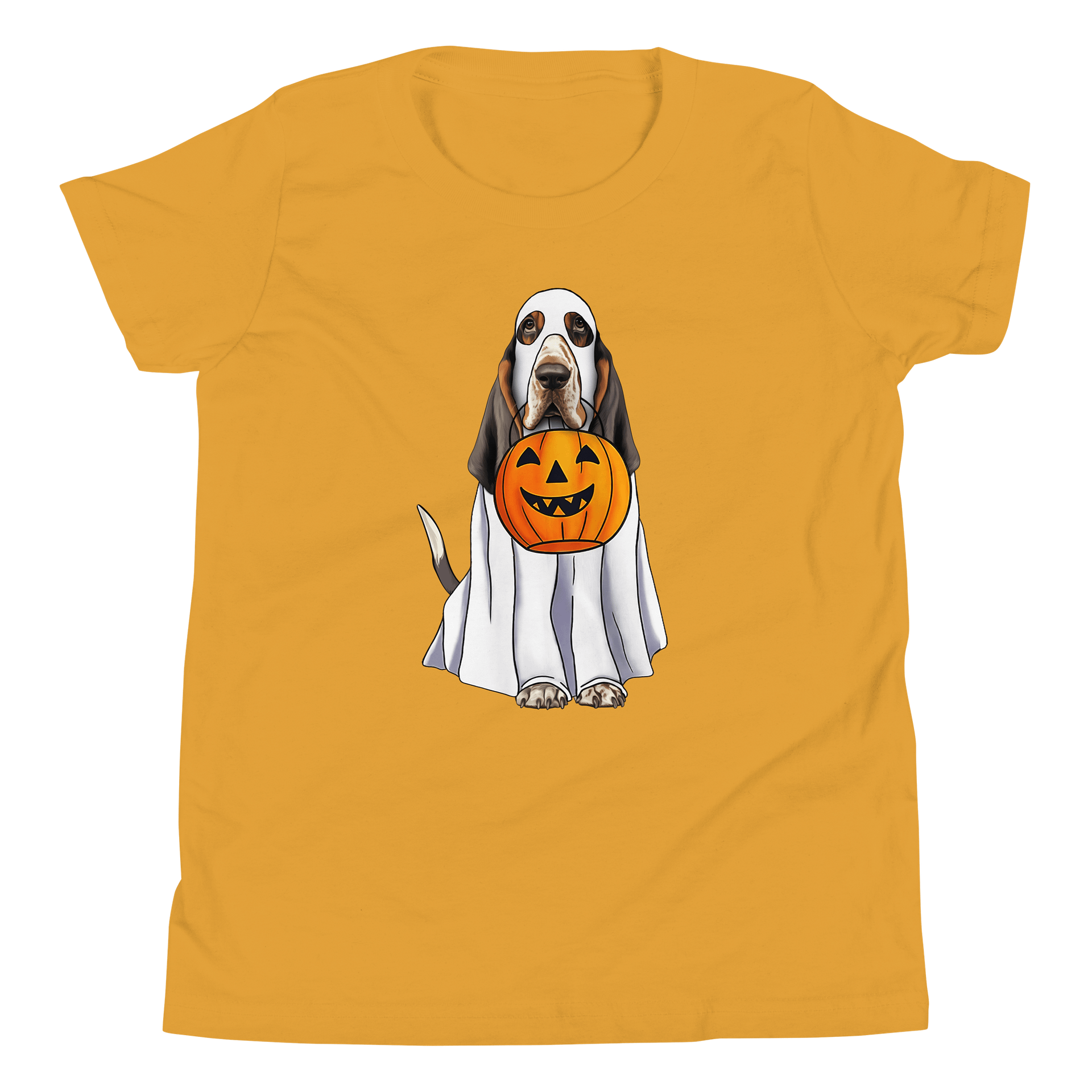 Halloween Basset Hound(Tricolor 2) Youth T-Shirt product image (5)