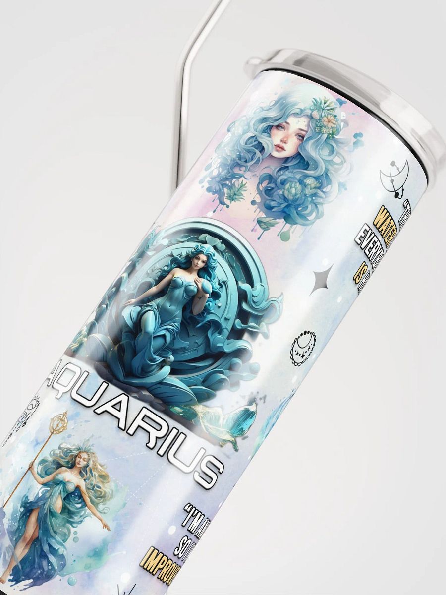Aquarius Zodiac Stainless Steel Tumbler product image (9)