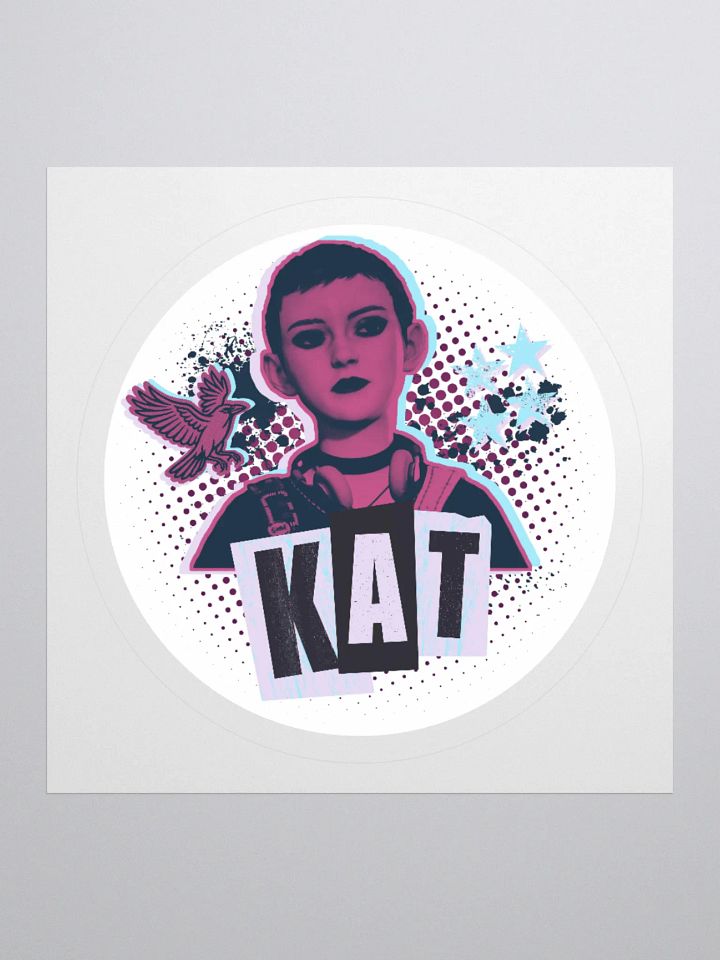 Lost Records: Bloom & Rage Kat (Short Hair) Grunge Sticker product image (1)