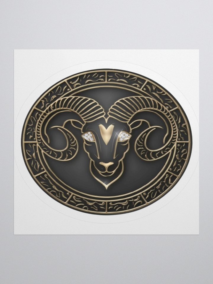 Aries Zodiac Medallion Sticker product image (2)