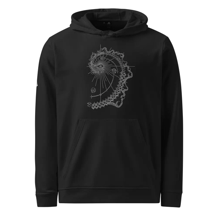 Fibonacci Sequence, Golden Ratio Sacred Geometry Intricate Design, Comfy Unisex Hoodie by Adidas product image (1)