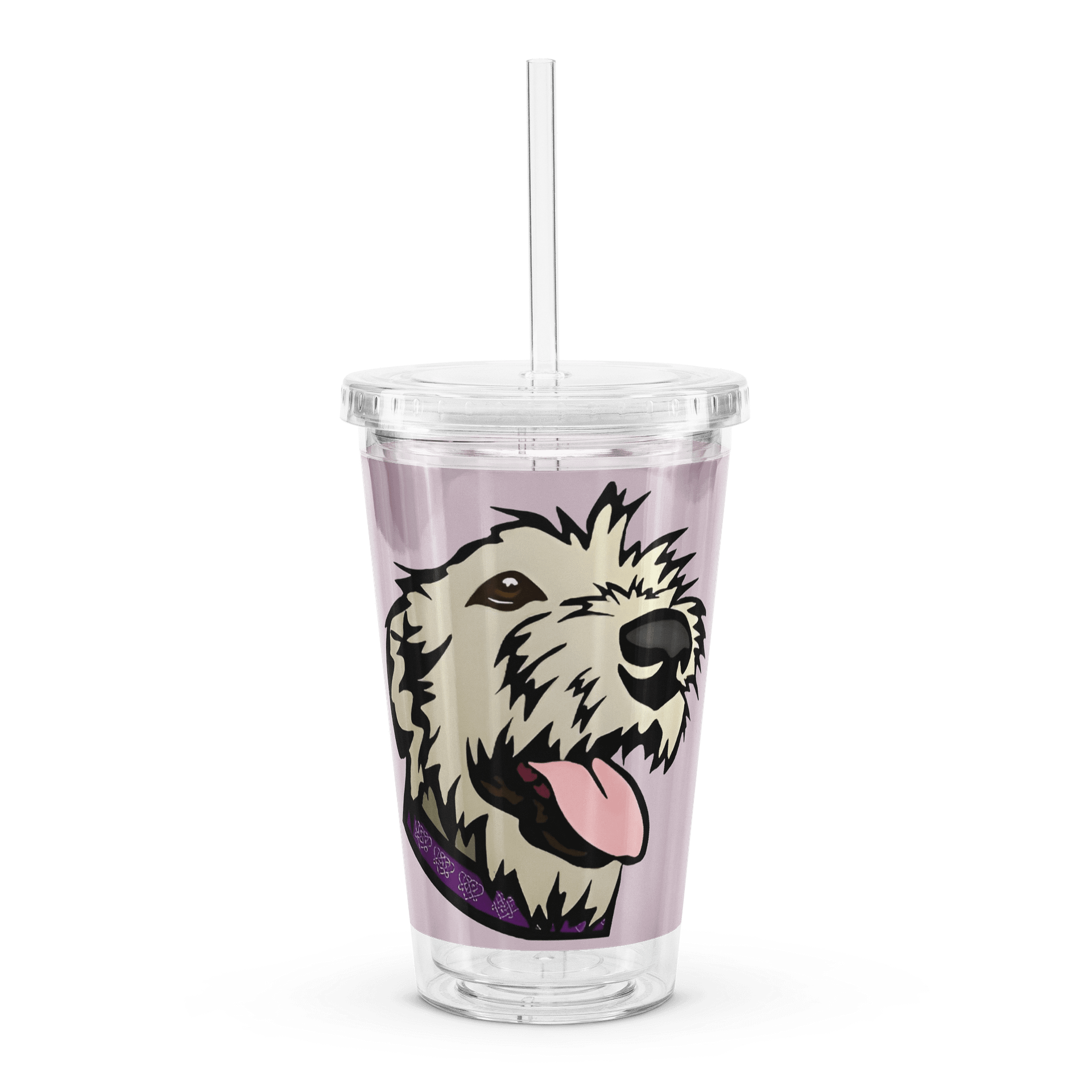 16 oz Double-Wall Plastic Tumbler — Grainne on Lavender product image (1)