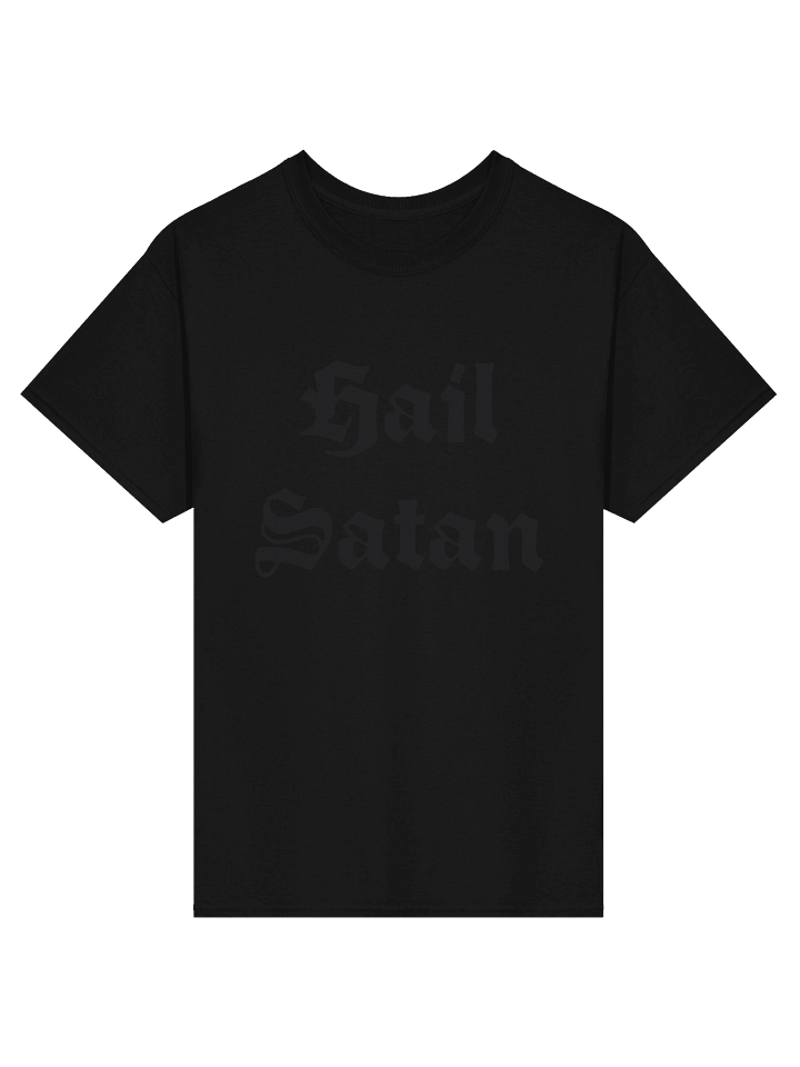 Hail Satan black-on-black Tee product image (1)