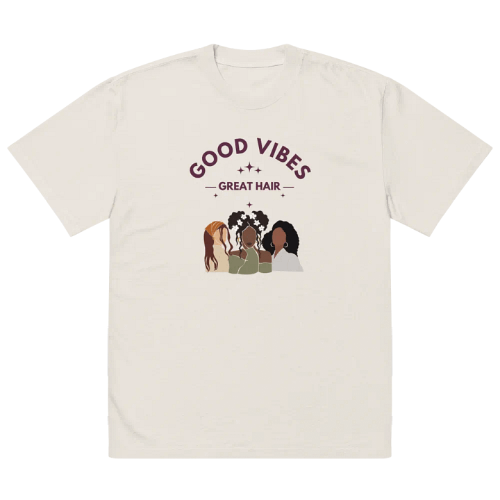 Good Vibes Great Hair Oversized T-Shirt product image (14)