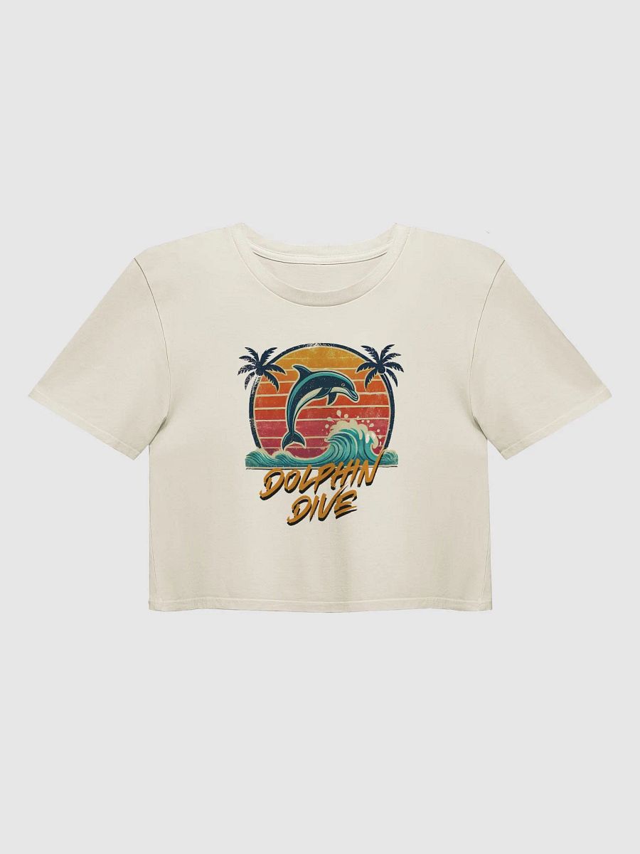 Sunset Dolphin Dive Crop Top product image (4)