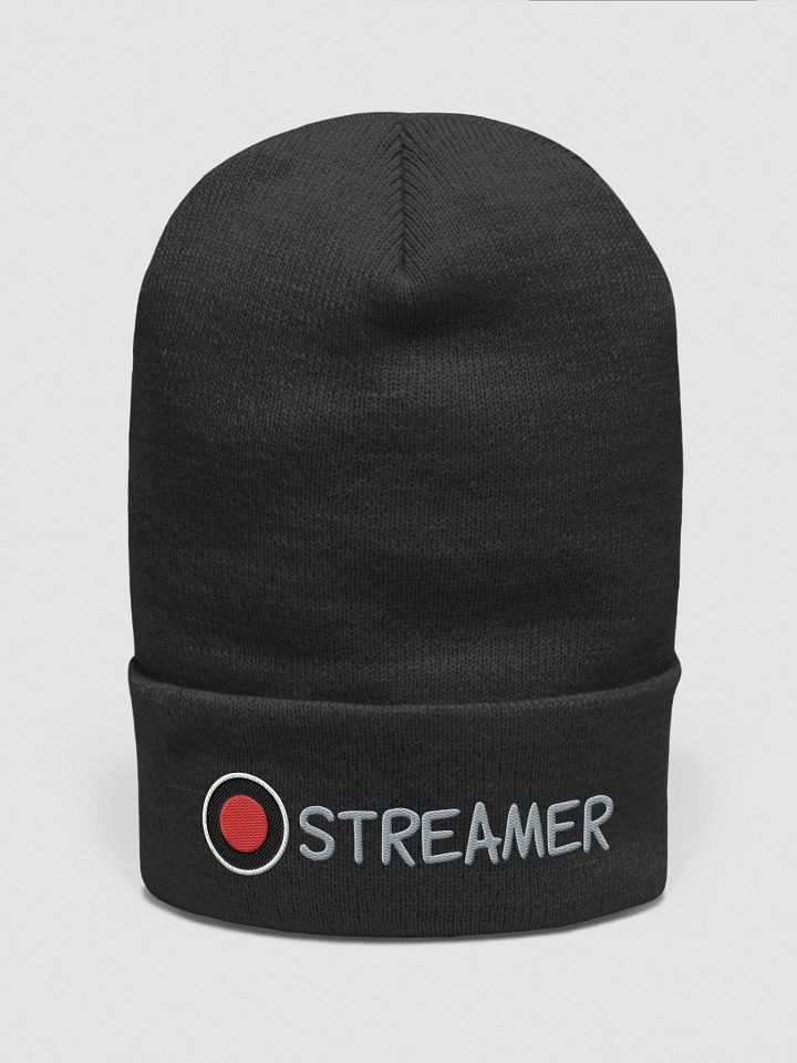 Streamer Beanie | Embroidered Cuffed Beanie product image (1)