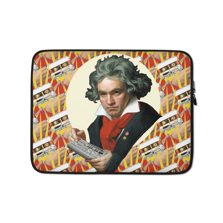 Roland van Beethoven by Frank Fonik, Techno EDM Laptop Sleeve product image (1)