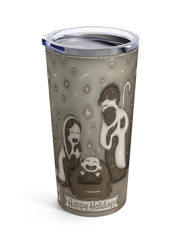 Happy Holidays Christmas Stainless Steel Tumbler product image (1)