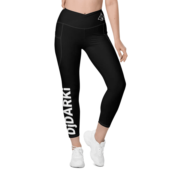 All-Over Print Crossover Leggings with Pockets product image (1)