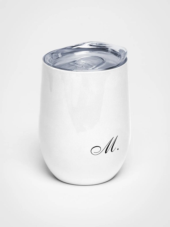 M. Elegant Script Wine Tumbler product image (1)