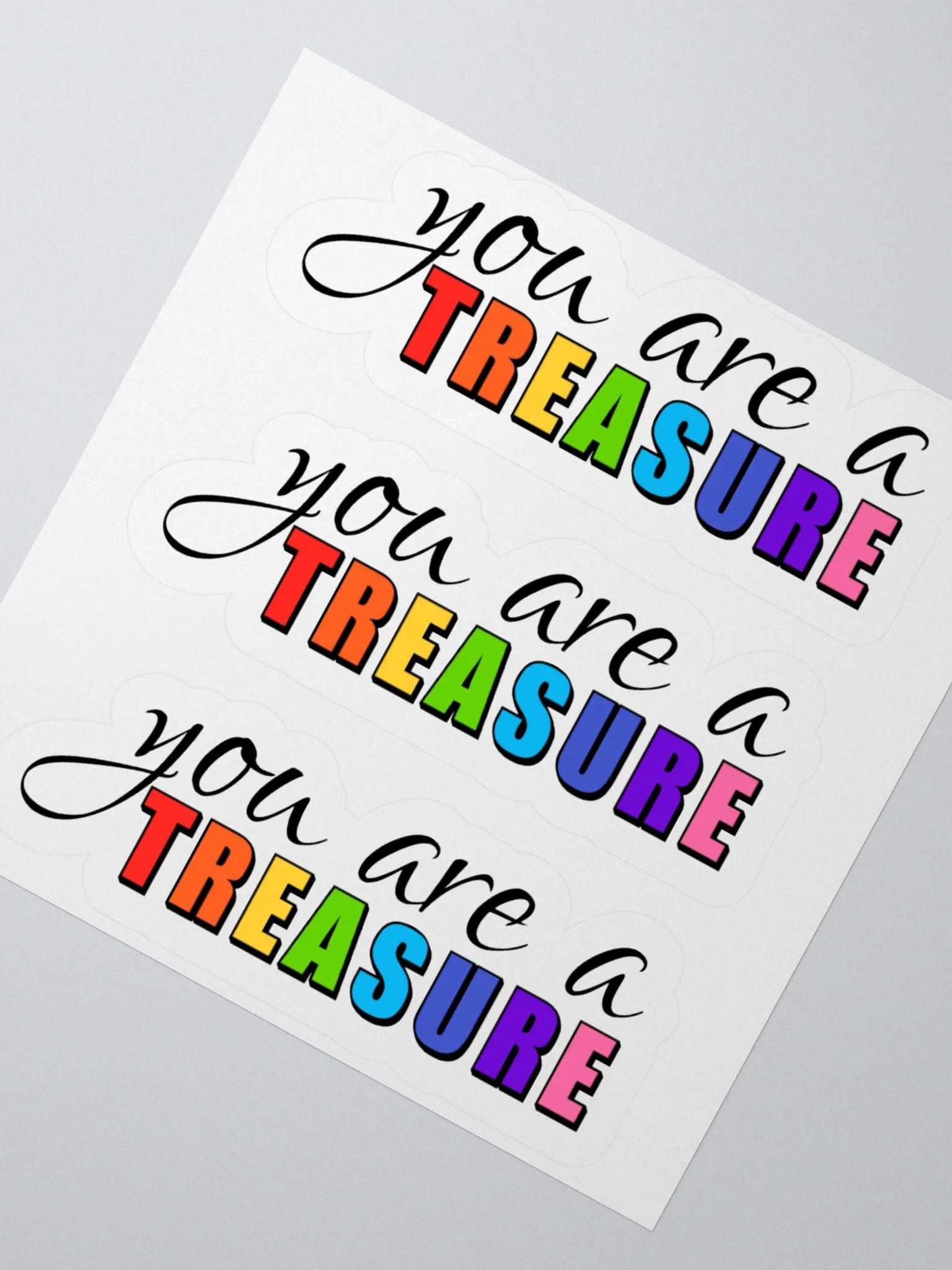 you are a Treasure Kiss Cut Stickers product image (6)