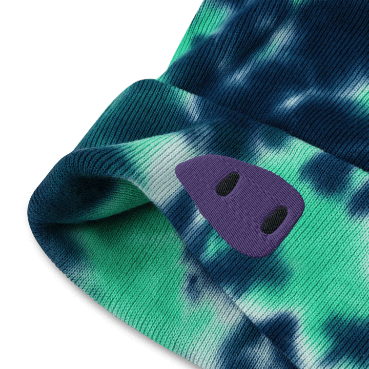 Embroidered Tie Dye Smile Beanie product image (2)