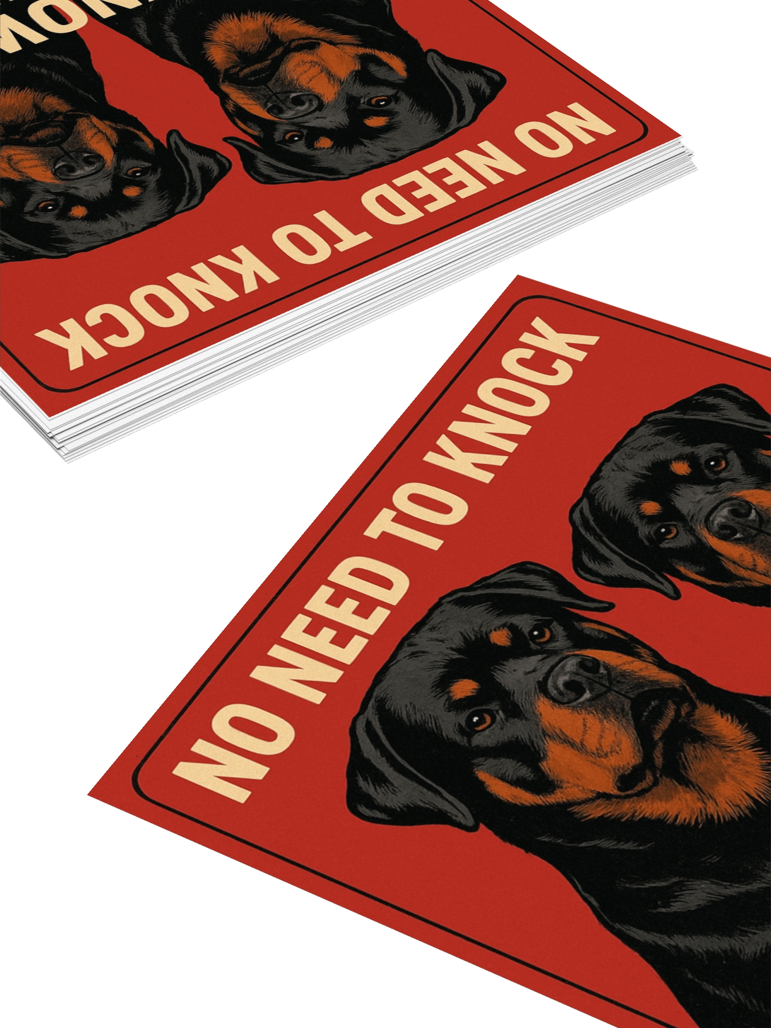 We Know You Are Here - Rottweiler Sticker product image (12)