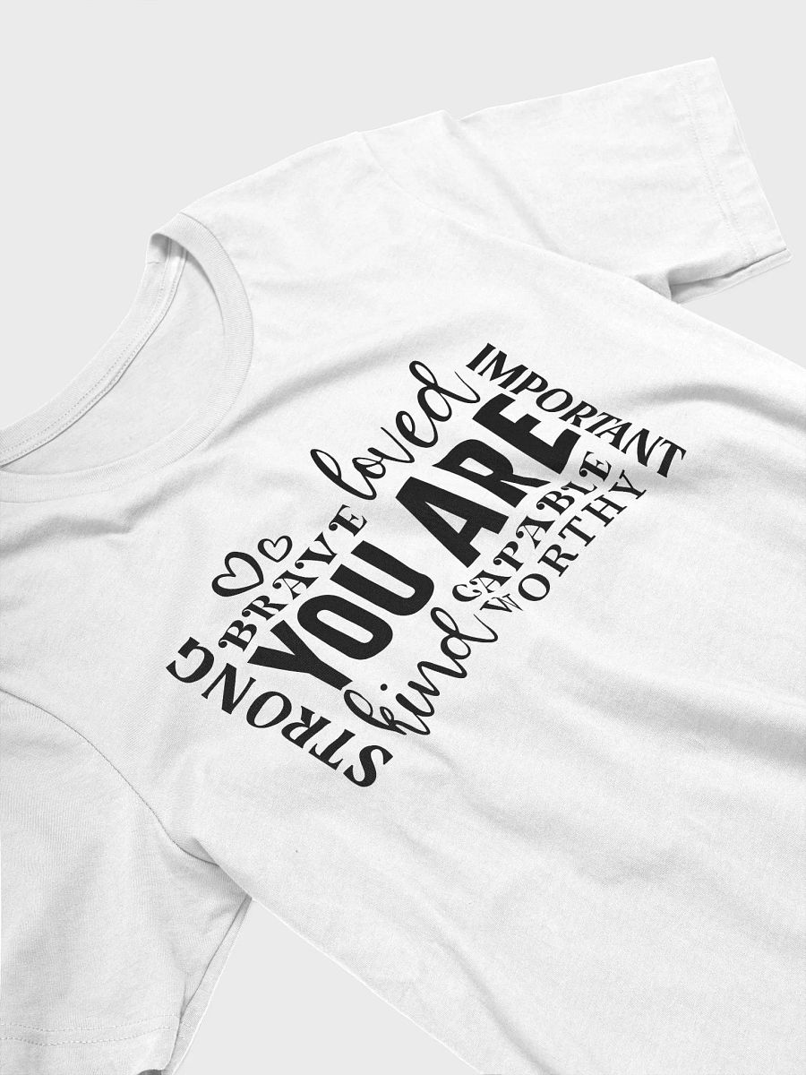 You Are Loved Strong Kind Brave - Women's White T-Shirt product image (4)