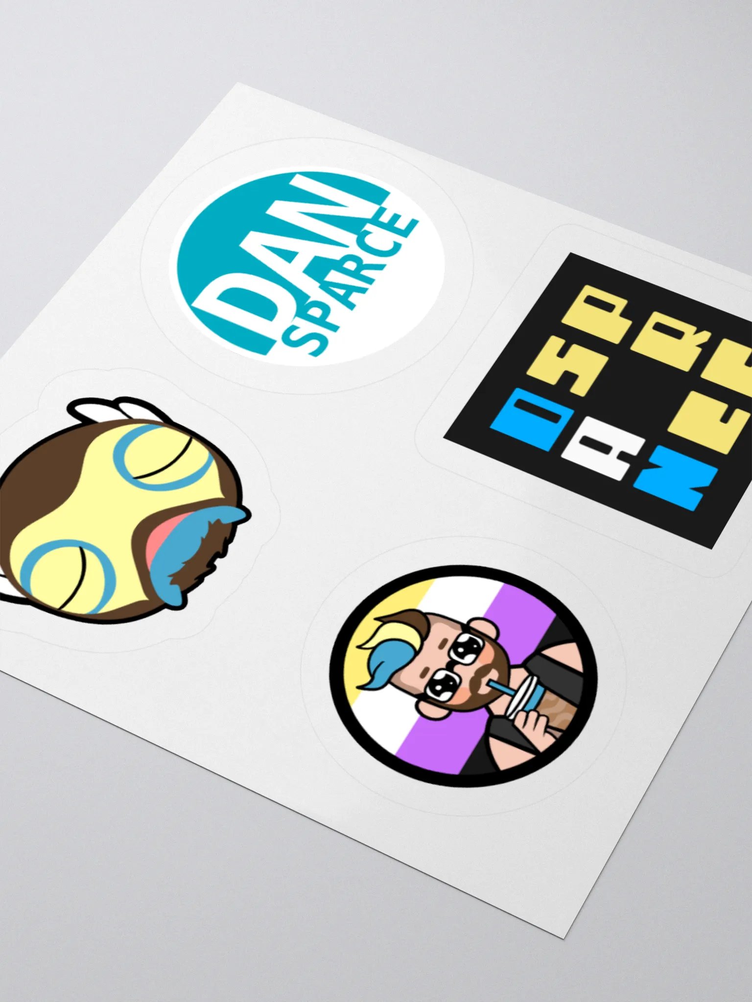 Dansparce Logo Sticker Sheet product image (7)