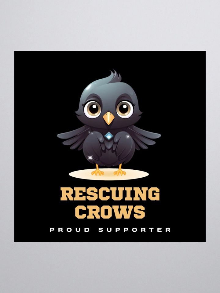 Proud Supreme Crow Supporter Sticker product image (1)