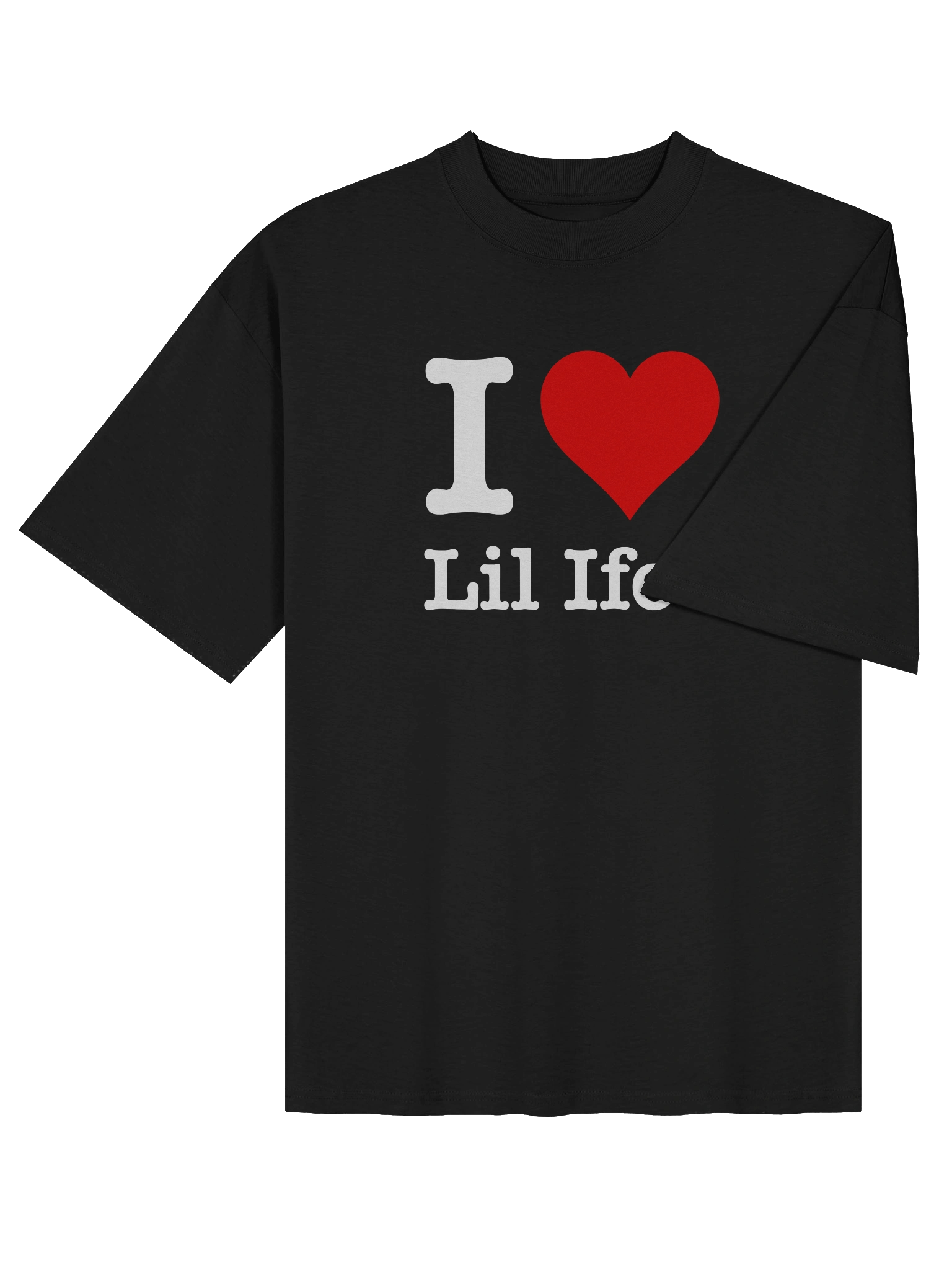 Black "I Love Lil Ifee" Oversized T product image (4)