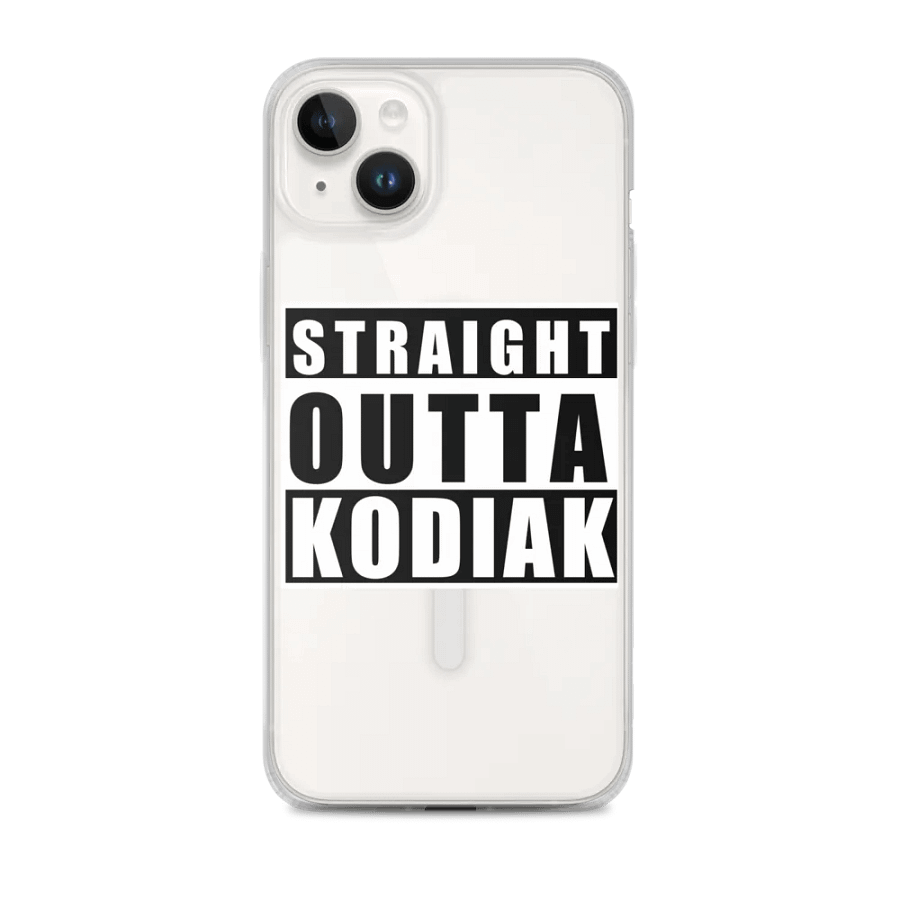 Straight Outta Kodiak MagSafe Clear iPhone Case product image (1)