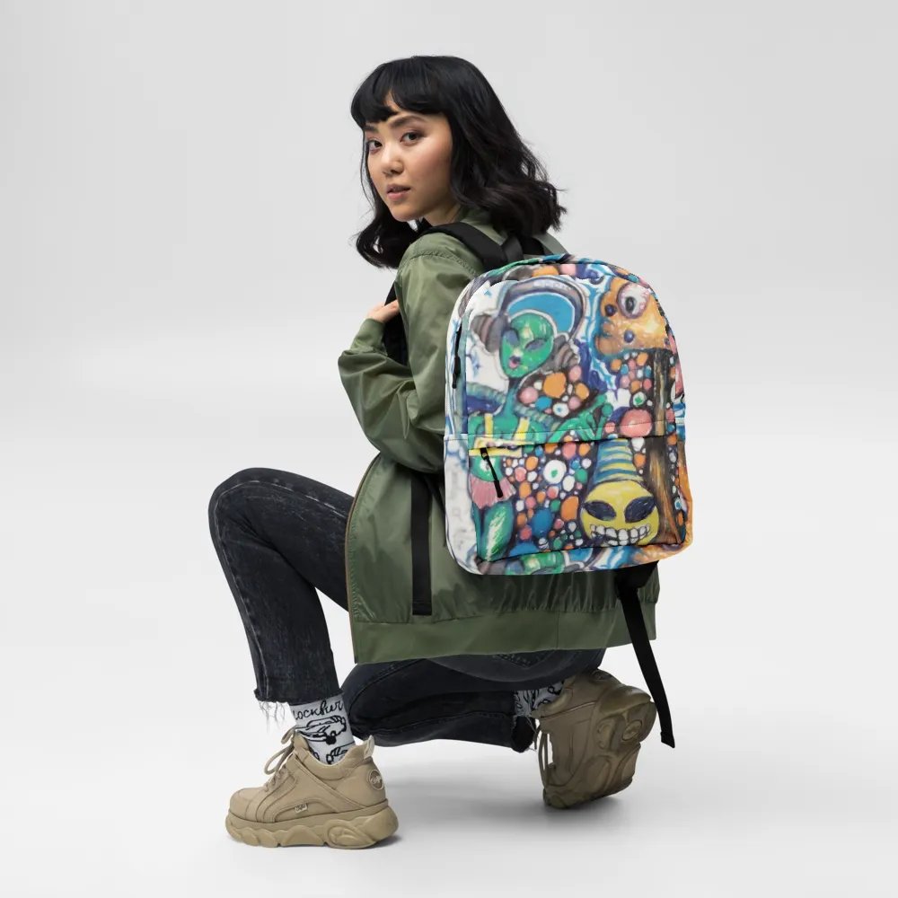 Whimsical Boom and Horn All-Over Backpack product image (10)