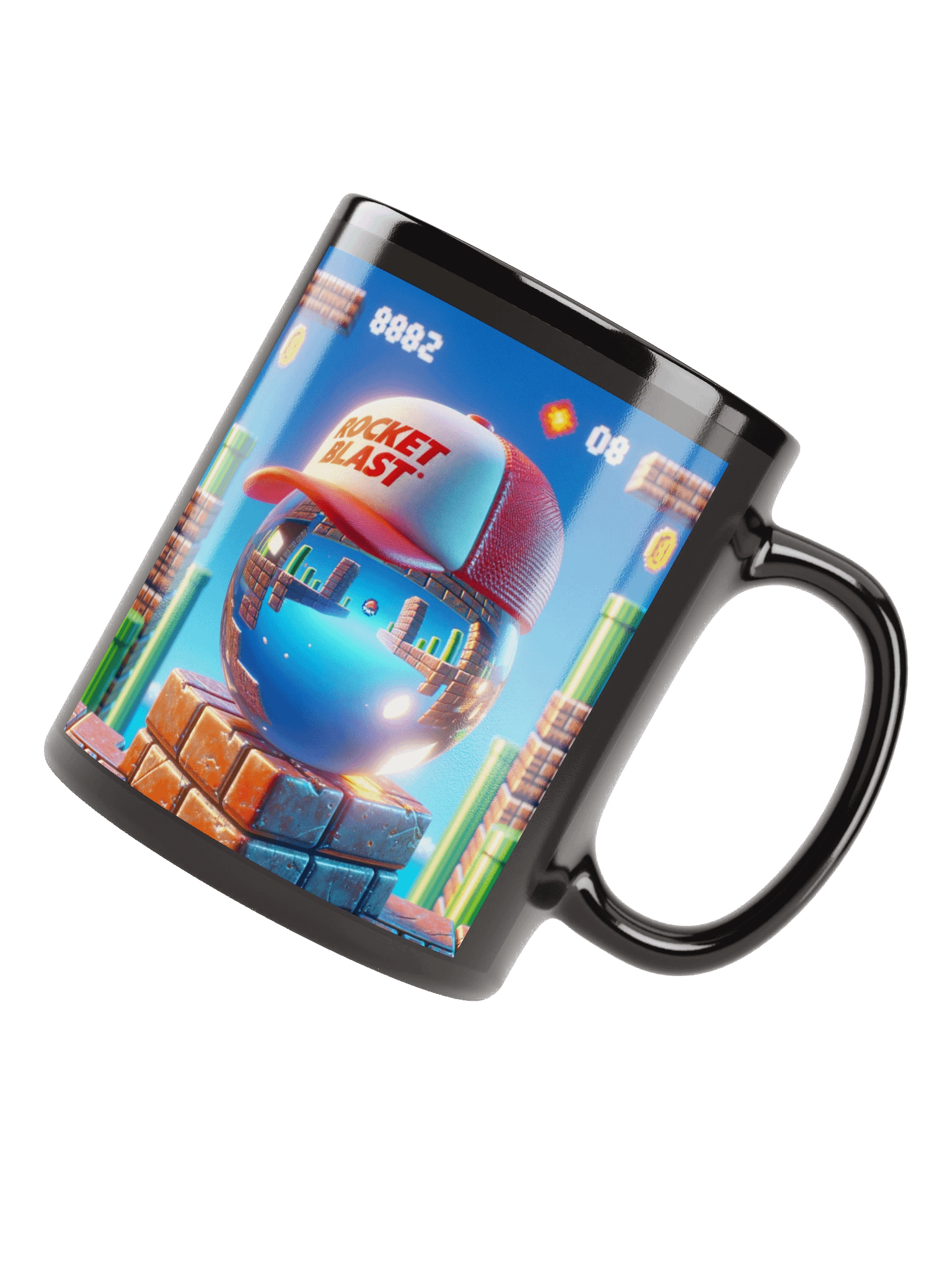 Reflective Sphere Rocket Blast Mug product image (4)